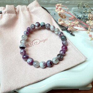 8mm Lepidolite Mica Stretch Bracelet